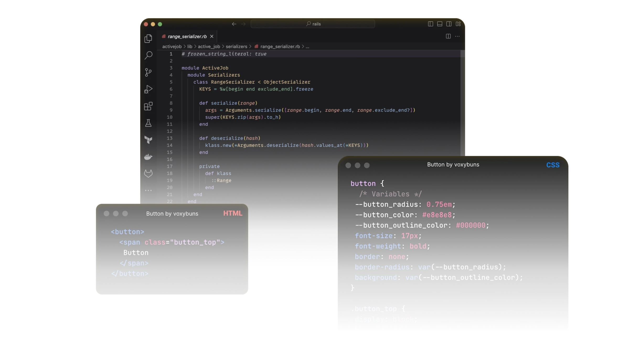Web platform interface with AI features