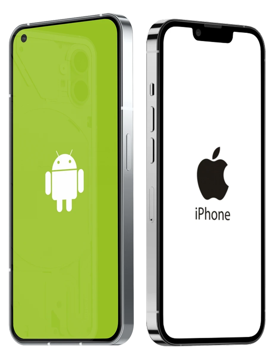 An app on Android and iPhone