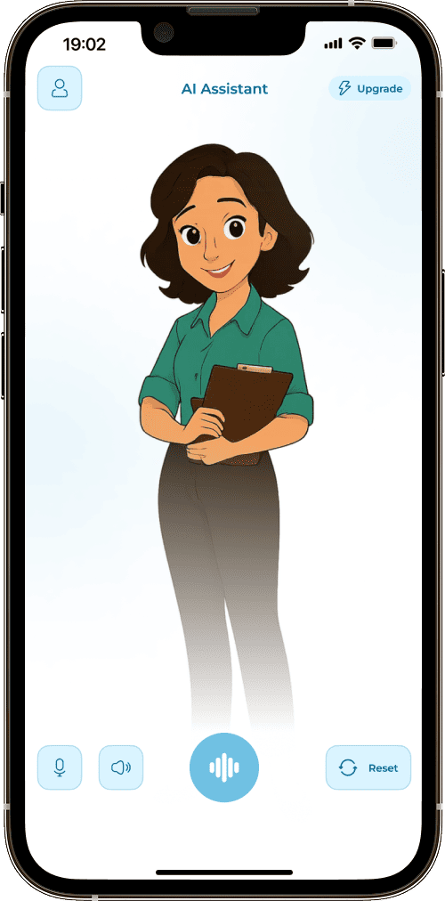 AI Assistant app screen