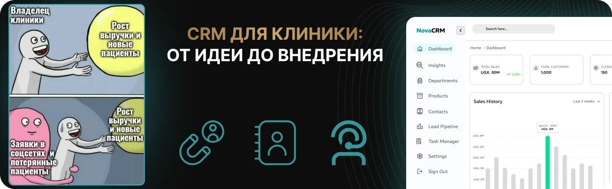 Как создать эффективную CRM для клиники: от идеи до внедрения