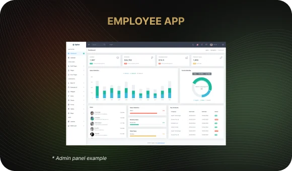 An Example of the Admin Panel
