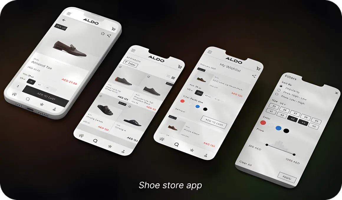 Example of an App for a Shoe Store