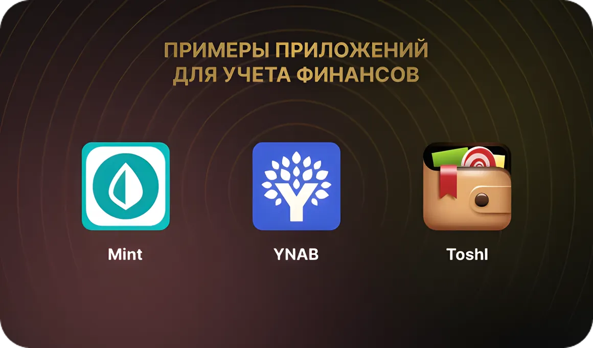 Примеры приложений для учета финансов