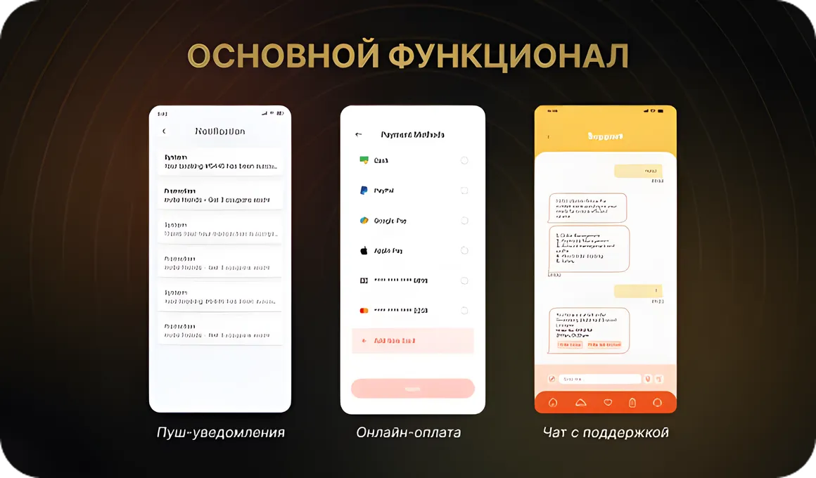 Основной функционал