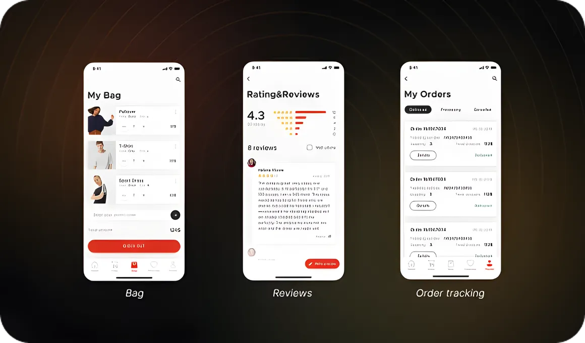 Cart and review functionality